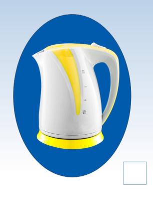 China 360 Degree 2000w Electric Cordless Kettle With Yellow Plastic Parts for sale