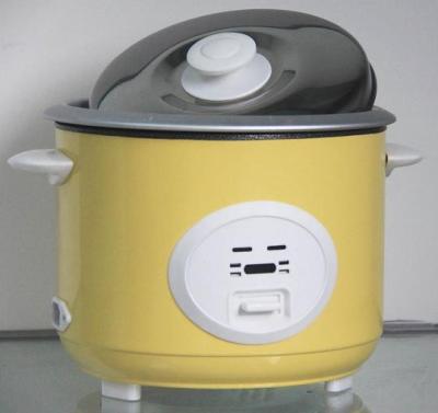 China aluminum non stick coating pot vegetable Steamer Rice Cooker 700W Beige color for sale