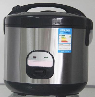 China Stainless Steel Jar Handle Deluxe Rice Cooker With Non Stick Coating Pot for sale