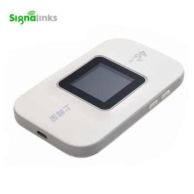 China Home 4G Mini Wifi Router Mobile Hotspot Mifis With 2100mah Battery + Display for sale