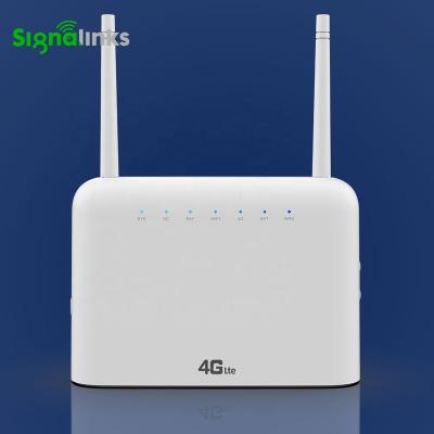 China Long range home portable wifi 4g lte wireless router with 2 external antenna repeating mode for ftth network with sim slot for sale