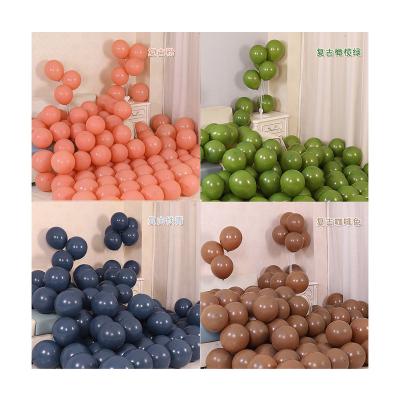 China Wholesale 10Inch Latex High Quality Thicken Balloons Retro Pearl Latex Balloons Party Decoration Round Balloon for sale