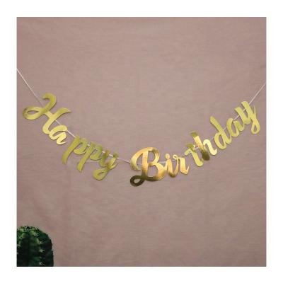 China For Happy Birthday Banner DIY Party Flag Wholesale Paper Hanging Decorations for sale