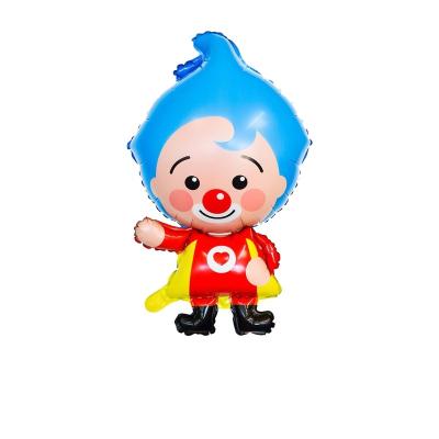 China Decoration Cartoon Plim Balloon Foil Clown Balloon For Party Decoration for sale