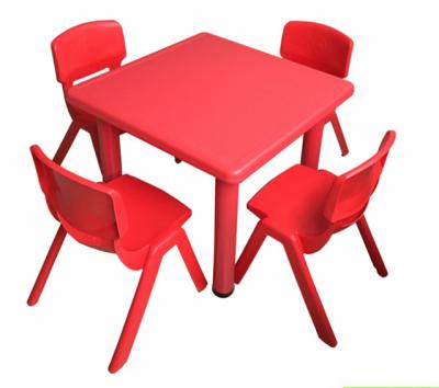 China Traditional Kindergarten Cheap Plastic Durable Wholesale Children Study Table Chair for sale