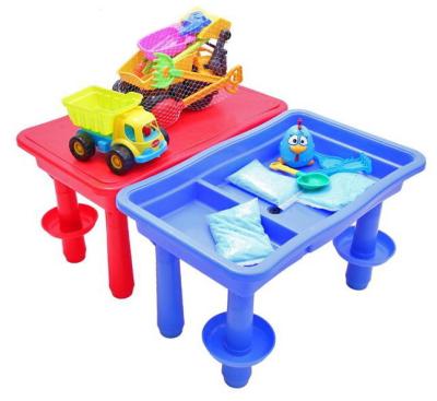 China 100%New PP Sand Table Sand Box Test-Passed 100% New PP Beach Sand Outdoor Toys 2 1one Kids Sandbox for sale