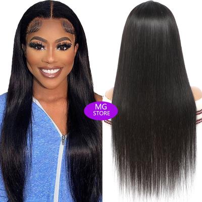 China Wholesale Straight 40in Density 200% Remy Brazilian Hd Lace Front Human Hair Wigs For Black Women for sale