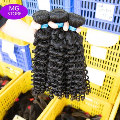 China Factory Wholesale Women 10 Curly Curly One Double Bundle Peruvian Remy Hair Wave Hair Bundle/Weft Vendor for sale