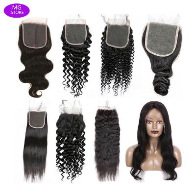 China Virgin 12a 100% High Quality Straight Human Remy Peruvian Hair Bundles With Lace Up 4*4 Closure For Black Women for sale