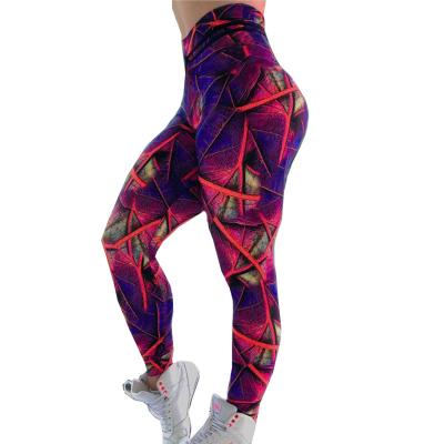 China Girls Antibacterial Hot Sale High Quality Dance Print High Waist Compression Tights Yoga Pants Customized Hot Sexy Yoga Pants For Women for sale