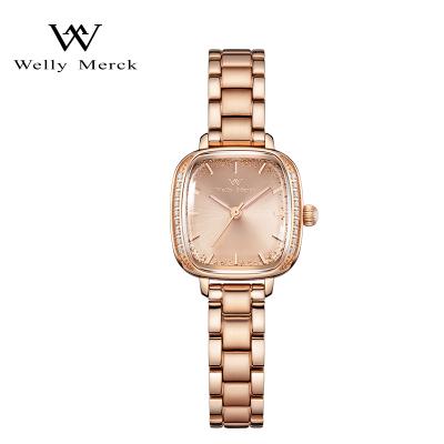 China Automatic Date Hot Sale Custom Logo Stainless Steel Luxury Hand Logo Stainless Steel Quartz Wrist Women's Watch Lady Brand Wrist Watch for sale