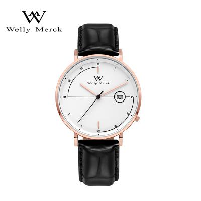 China Automatic Date Men Quartz Watches Top Brand Luxury Leather Strap Masculine Men Watch Sports Watches for sale