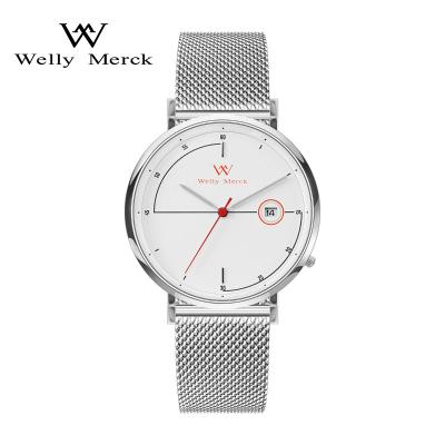 China New Stainless Steel Automatic Wrist Movement Japan Luxury Date Quartz Unisex Watches for sale