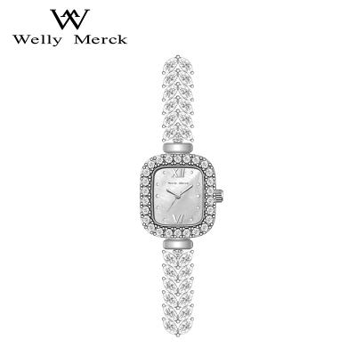 China Wholesale Automatic Date Brand Women Watches Fashion Square Ladies Quartz Watch Strap Set Dial Women Watch for sale