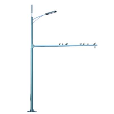 China Street Light Galvanized Steel Poles Good Price Hot Dip Steel Galvanized Iron Pole Multifunctional Solar Led Street Light Pole for sale