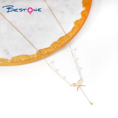 China 925 Sterling Silver Star Choker Necklace 18k Gold TRENDY Necklace for sale