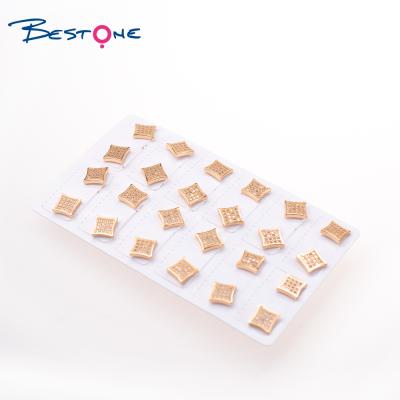 China Bestone TRENDY ready to ship gold earring Zircon tud earring sets for women jewelry for sale