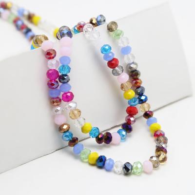 China Crystal Mixed Color Crystal Glass Bead For Jewelry Making for sale