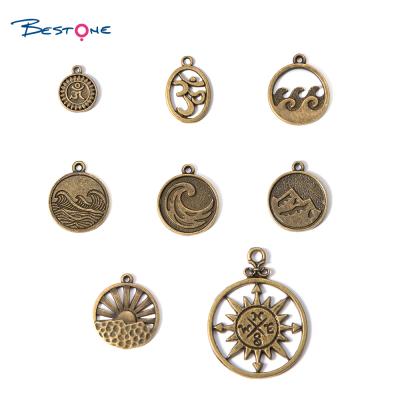 China wholesale friendly antique E-Co copper multicolor tree of life charm pendant for jewelry making 100pcs for sale