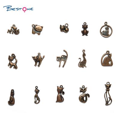 China designer multicolor Zinc Alloy Animal Cat Accessories Charm fashion E-Co friendly for sale