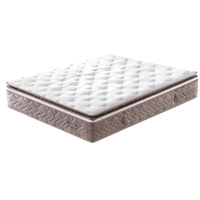 China 5 Star Pocket Spring Maker Pillow Top Hotel Mattress Gel Memory Foam 5-Zone Pocket Spring Bed for sale