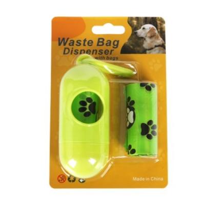 China Stocked Eco friendly Degradable EPI HDPE pet dog waste poop bags with dispenser leak resistant Biodegradable  plastic bag for dog shit for sale