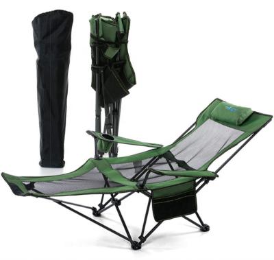 China Height Adjustable Camping Picnic Folding Portable Fishing Chair Low Beach Chair for lying and sitting with pocket RT-61-007 for sale