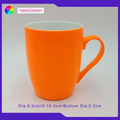 China Glazed Custom Printed Ceramic Coffee Mugs Food Contact Safe Light Color for sale