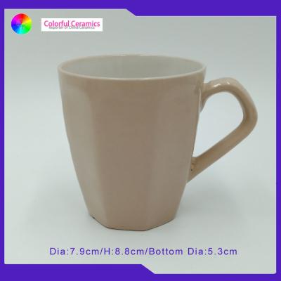 China Elegant Stoneware Custom Embossed Mugs Eco - Friendly Unique Design for sale