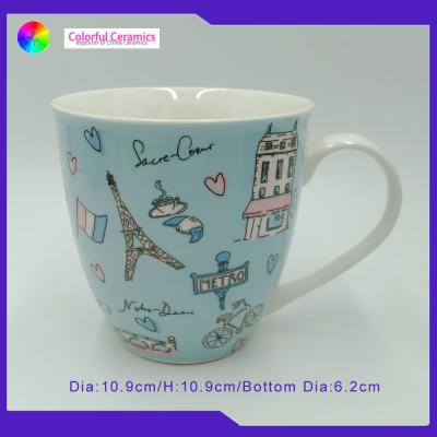 China Novelty Porcelain Large Fine Bone China Mugs For Individual Customer for sale