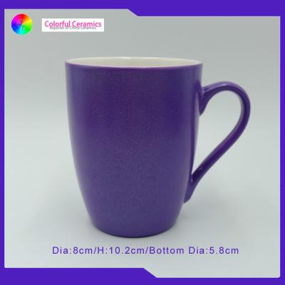 China Personalized Coffee New Bone China Mug Purple Eco - Friendly Unique Design for sale