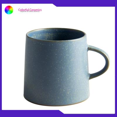 China Retro porcelain mug stoneware glazed ceramic coffee mugs Ceramic promotional gift for sale