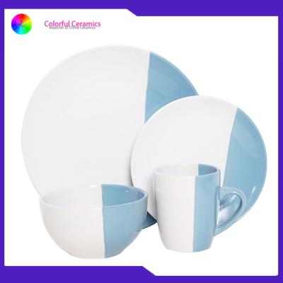 China Thanksgiving Ceramic Dinnerware Sets Coffee Cup Glazed Dessert Plate Soup Mugs for sale