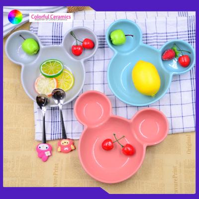 China Childrens Dinner Custom Printed Ceramic Plates Food Contact Safe Eco - Friendly for sale