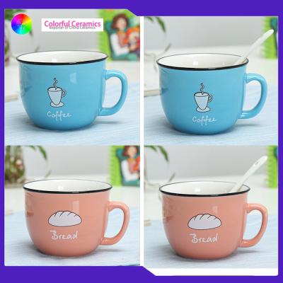 China Las tazas de té imprimieron la absorción de agua baja segura de los regalos de la microonda promocional de las tazas en venta