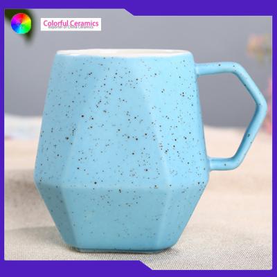 China Sesame - Glazed Ceramic Custom Embossed Mugs Food Contact Safe Cadmium Free for sale