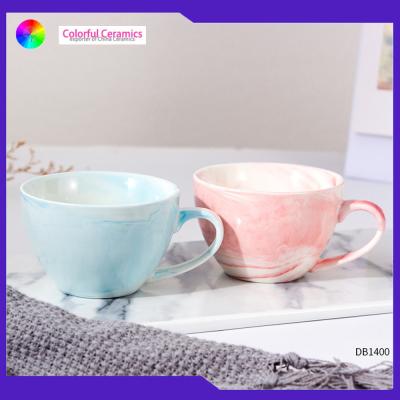 China Marble Glaze Glazed Ceramic Coffee Mugs 140ml Small Volume Taobleware Cup Sets for sale