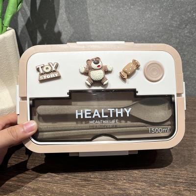 China Wholesale Custom Viable Free Portable Baby Safe Three Compartment Microwave Cutlery Pattern Plastic Food Container Food Container for sale