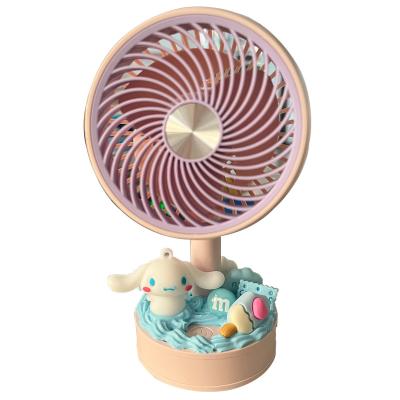 China Eco-friendly Custom Cute Small Double Desk USB Electric 360 Degree 3 Speed ​​Main Table Portable Mini Fan for sale