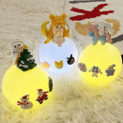 China Home Colorful Soft Cute Cartoon Animal Lamp Silicone Customization Festival Decoration Child LED Night Breathing Light for sale