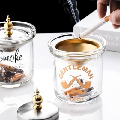 China Customization Car Funnel Glass Ashtray Eco-friendly Cigarettes Ash Tray Smoking Cigar For Indoor And Outdoor Use for sale