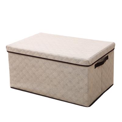 China Collapsible Home Reception Folding Cloth Storage Box Space Saving Storage Cube Clothes Storage for sale