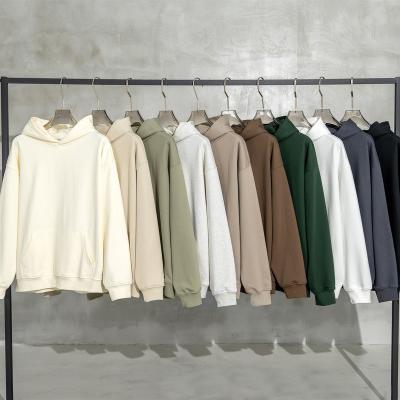 China Anti Shrink Mens Hoodies&Sweatshirts OEM Customized Graphic Oversized Women Solid Color Vintage Wash Set Basics Oversized Hoodie for sale