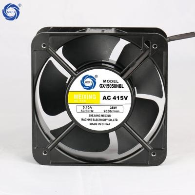 China Hotels GX15050HBL 415V 150 x 150 x 50mm Aluminum Plastic Blades High Speed ​​AC Axial Frame Radiator Cooling Fan for sale