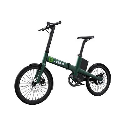 China Replaceable Battery C20 20' Aluminum Alloy Pedal City Bike For Adult Commuting Foldable Electric Bicycle With Basket for sale