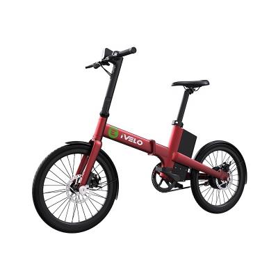 China Aluminum alloy foldable electric bicycle with CE C20 20' pedal e bike with basket and rack for adult convenient carrying for sale