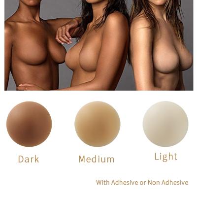 China Silicone Customize Nippleless Ultrathin Reusable Nipple Cover Adhesive Color Silicone Pastes For Women for sale