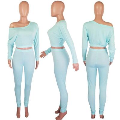 China Spandex/Polyester New Product Hot Sale Girls' Party Club Wear Women Women Pants Two Piece Set for sale