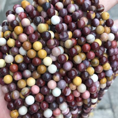 China Natural Mookaite Jasper Gemstone 8mm Series Loose Stone Stone Bead For Jewelry Craft Making for sale