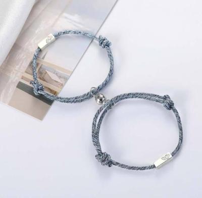 China Large Factory Lead Free Nickel Free His and Hers Magnetic Couples Bracelet Pairs of Bracelets for Couples for sale